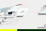 مكواة كبس بخار كي ام سي، 80 سم، 1900 واط، قاعدة حديد، KMSP8008 - ابيض product image 3