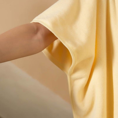 كابا لاطفال كورال فليس ريفي، 100×90 سم، كبسولة من الجانبين - اصفر product image 4