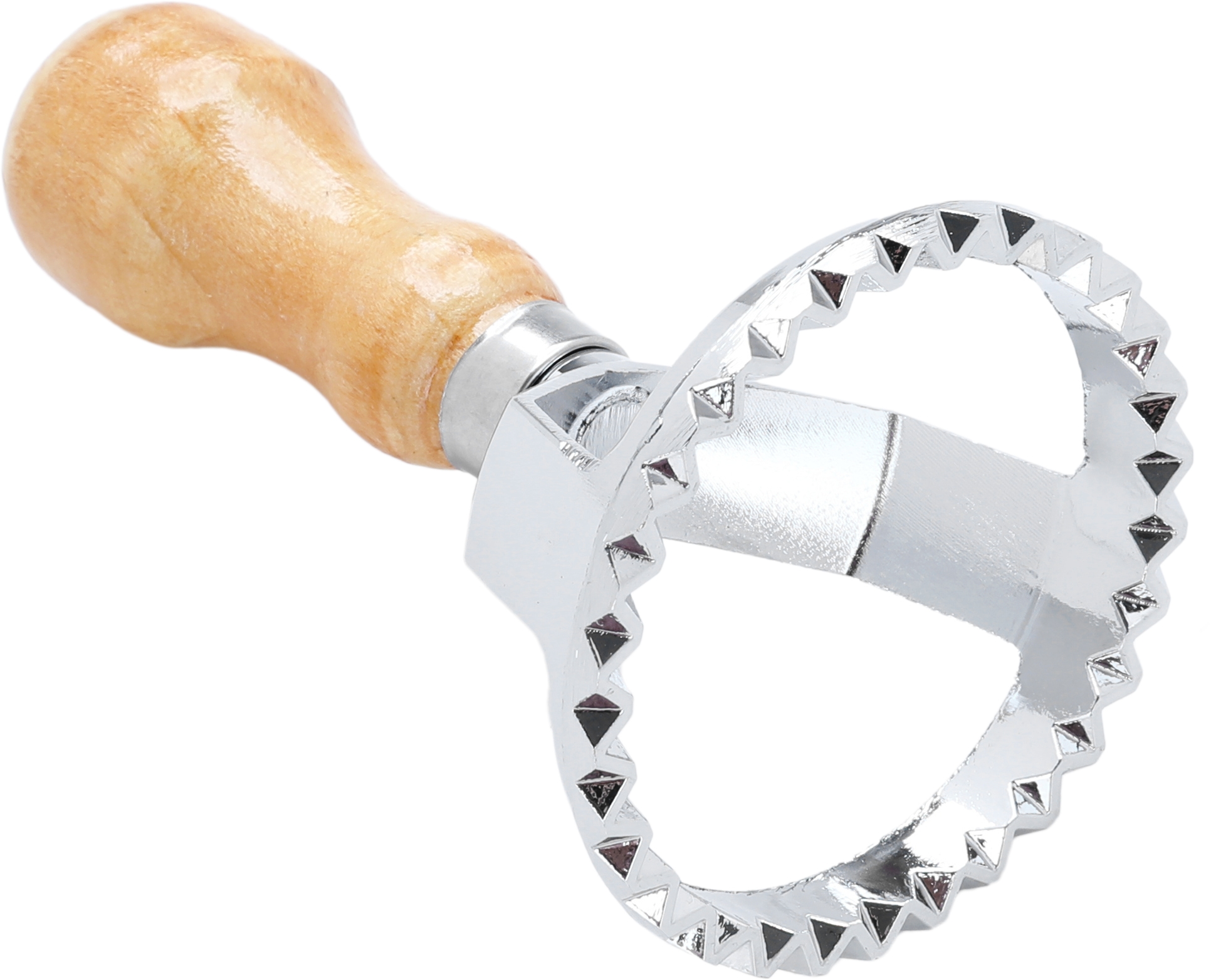 Steel Dough Cutter With Saif Gallery Wooden Handle, 6.5 X 6.5 X 10 Cm - Silver product image 2