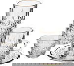Alsaif Gallery Bialat Tea and Coffee Serving Set, 30 Pieces - Clear product image 1