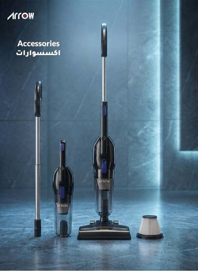 Arrow RO-600STVR Upright Vacuum Cleaner, 800W, 1.2L, 5m Cord - Silver Black product image 5