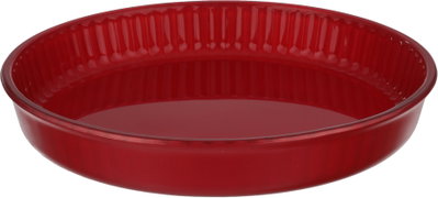 صينية فرن بوركم زجاج باشاباتشي، 31.8 سم، 2.95 لتر، خامة خارجية استيل - احمر product image 3