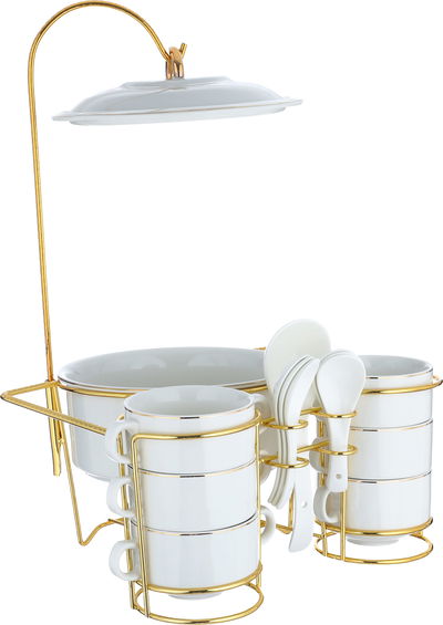 Al Saif Gallery Porcelain Soup Set, 15 Pieces - White product image 4