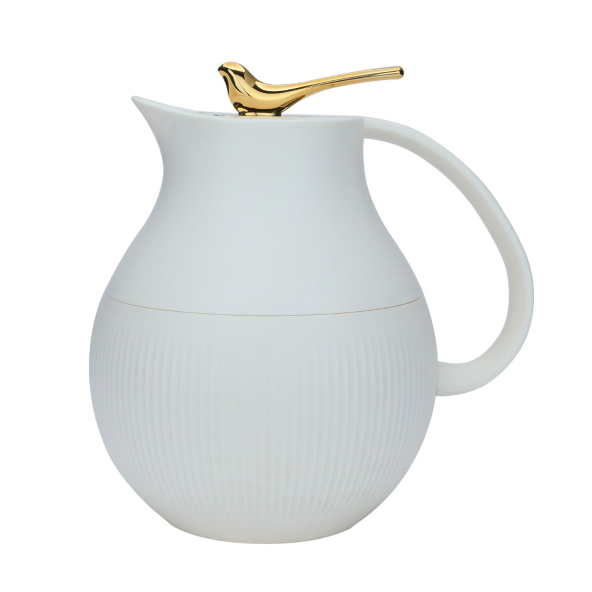 Al Saif Gallery Royal 6 thermos, 950 ml, glass inner container, plastic outer shell - white product image