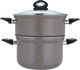 قدر طبخ جرانيت السيف غاليري، 28 سم، غطاء زجاج - رمادي product image 1