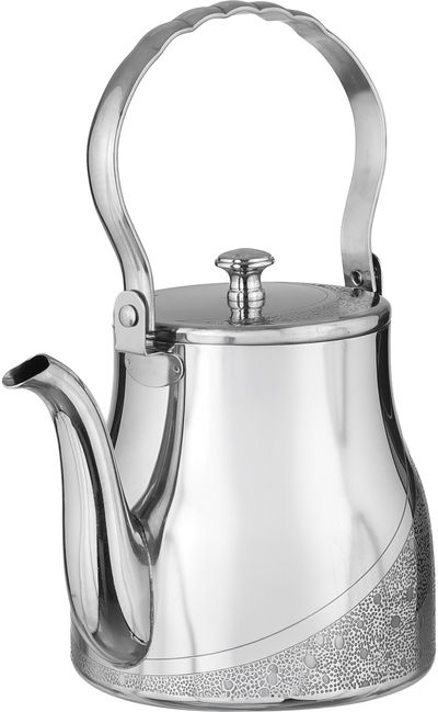 طقم دلة قهوة وإبريق استيل السيف غاليري، 1.2 / 1.41  لتر - فضي product image 7