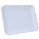 صحن تقديم مستطيل بلاستيك السيف غاليري، 35x27x3 سم، منقوش - أبيض product image 2