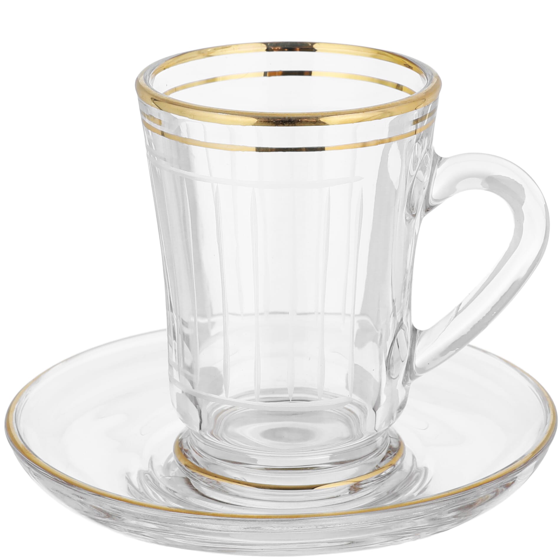 طقم تقديم قهوة وشاي زجاج السيف غاليري، 26 قطعة - شفاف product image 3
