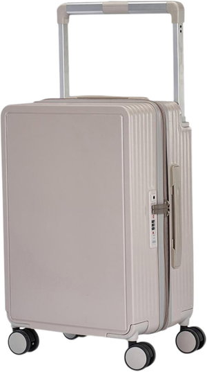 شنطة سفر بولي كربونات ليمرا، 20 بوصة، 4 عجلات، حركة بزاوية 360 درجة، PC1217-4 - بني product image