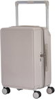 شنطة سفر بولي كربونات ليمرا، 20 بوصة، 4 عجلات، حركة بزاوية 360 درجة، PC1217-4 - بني product image 1