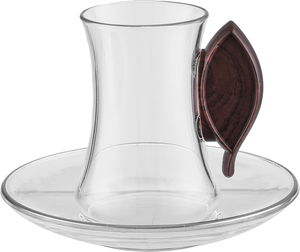 طقم ترامس العلا السيف غاليري، 21 قطعة، مع طوفرية، اكواب شاي و قهوة - فضي بني product image 2