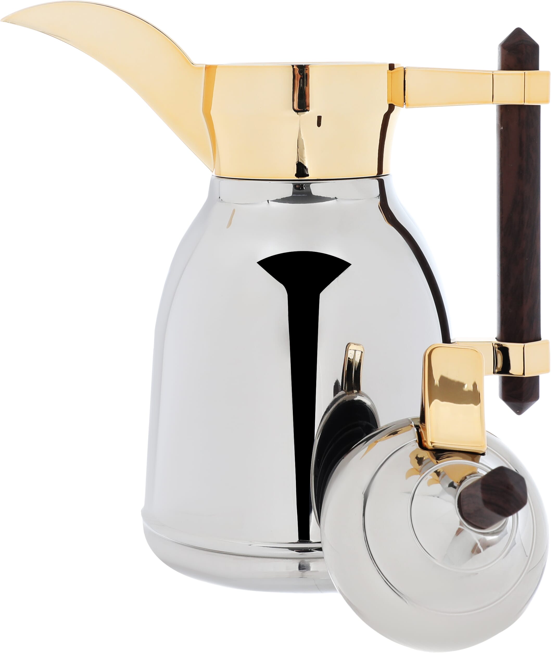 دلة شهد استيل السيف غاليري، 350 مل، بيد خشبي - فضي product image 4