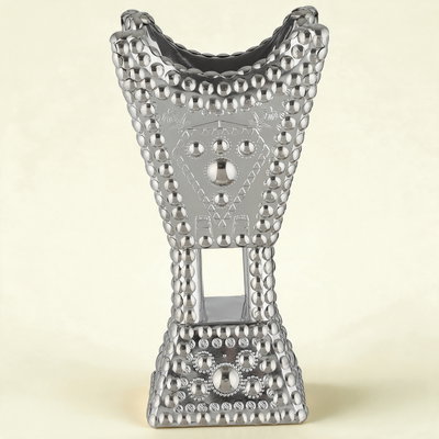 مبخرة سورية ستانلس ستيل، 14x14x26 سم - فضي product image 1
