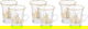 Al Saif Gallery Glass Cup Set, 6 Pieces, 200 Ml - Clear Gold product image 1