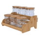 طقم علب بهارات بغطاء زجاج السيف غاليري، 6 قطع - شفاف product image 2