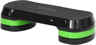 Kangaroo 115151568 Step Exercise Stair, 3 Levels, Adjustable, Non-Slip - Black Green product image 1