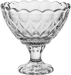 EXCELLENT HOUSEWARE Glass Serving Trays, 200ml, 3 Pieces - Clear product image 2