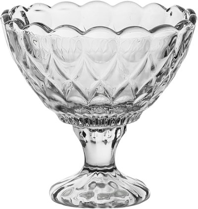 EXCELLENT HOUSEWARE Glass Serving Trays, 200ml, 3 Pieces - Clear product image 2