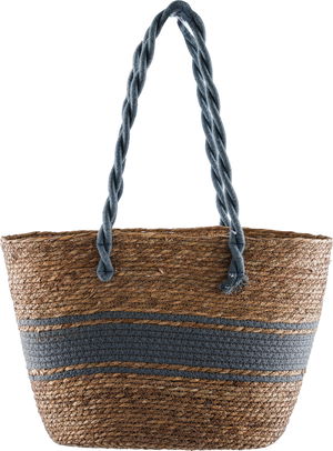 شنطة خوص السيف غاليري، 47x17x30 سم - بيج ازرق product image