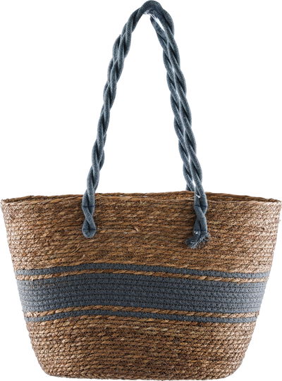 شنطة خوص السيف غاليري، 47x17x30 سم - بيج ازرق product image 1