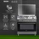 Edison Edgs-90-3 Free Standing Gas Oven, 60 X 90 Cm, 5 Burners - Silver product image 3