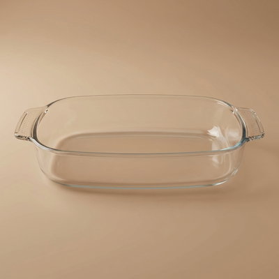 Max Al Saif Gallery Glass Oven Tray, Rectangle, 1.5 Liter - Transparent product image 1