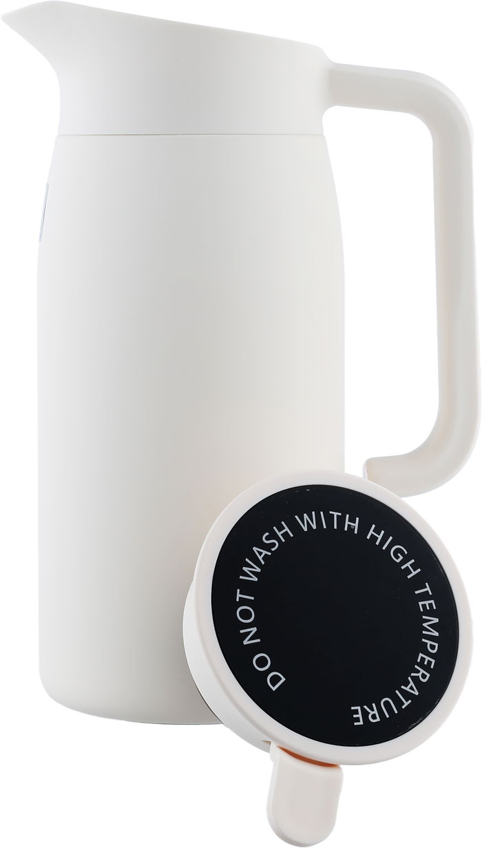 Rana Al Saif Gallery Thermos, 1.5L, Stainless Steel Inner Carrier, Stainless Steel Outer Body, Touch Screen - White product image 5