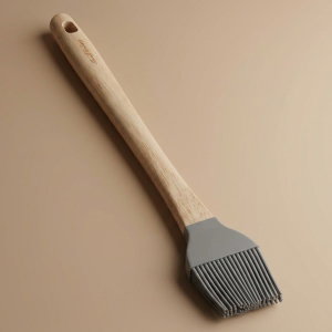 Alsaif Gallery Silicone Brush, Wooden Handle - Gray product image