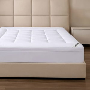 Dream Bed Mattress Topper, Double Microfiber, 10cm Thick, Elasticated Edges, 140x200cm - White product image 2