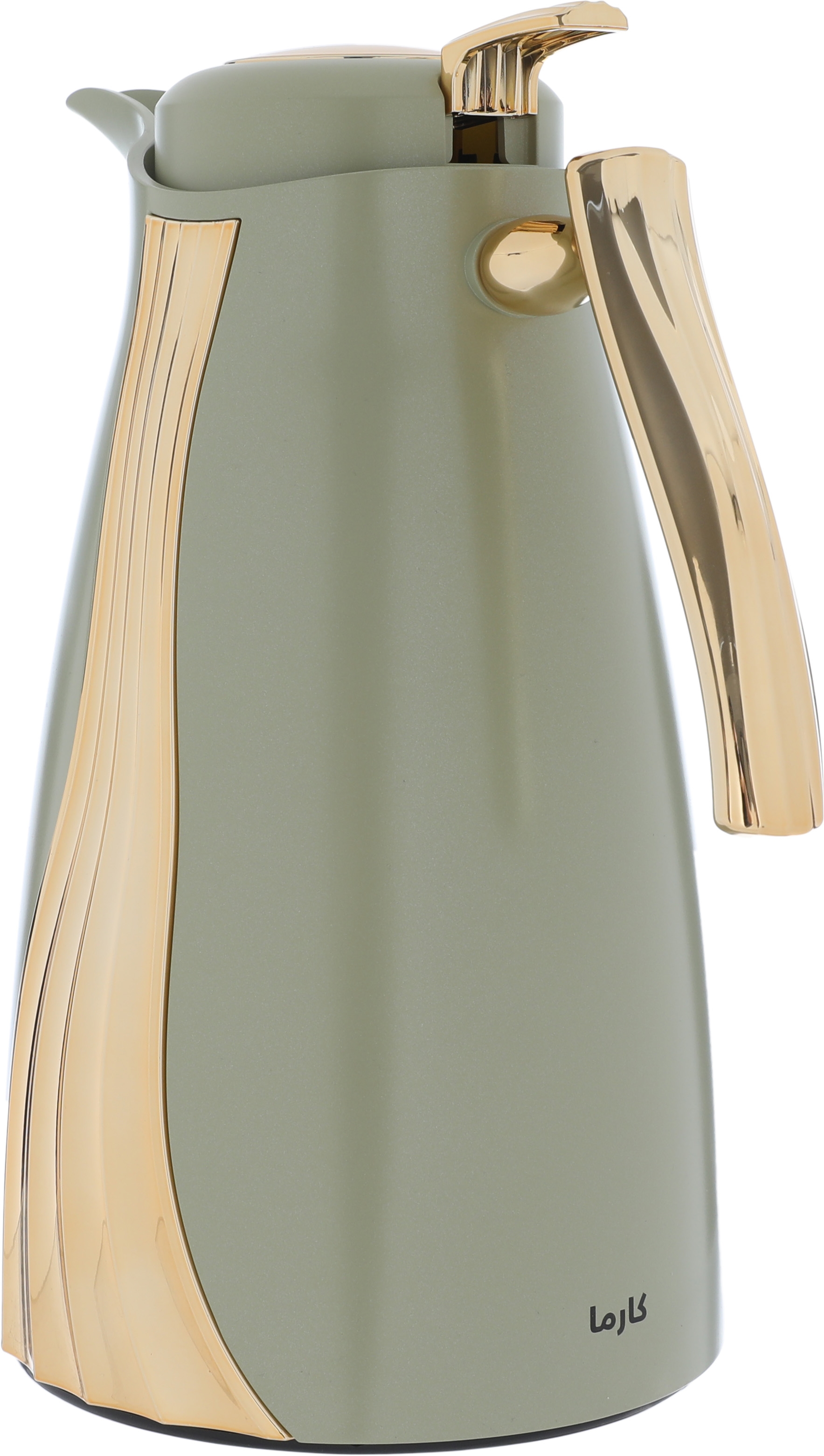 Al Saif Gallery Karma Glass Thermos Set, 1 liter, glass inner container, plastic outer shell - light green product image 6