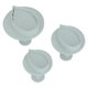 Bin Shahyoun Plastic Dough Mold Set, 3 Pieces - White product image 2