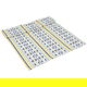 طقم حامل منشفة قماش السيف غاليري، 3 قطع - أصفر بأبيض product image 2