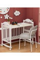 سرير اطفال خشب الصنوبر فان مومنت، 130×70 سم، مع مساحة تخزين - ابيض product image 6