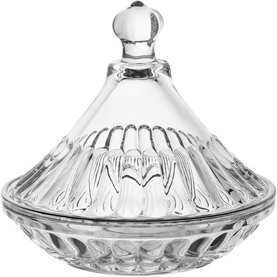 Royal Glass Coffee Cup Set with Date Sachet, 8 Pieces, 13x13x11 cm - Clear Silver product image 3
