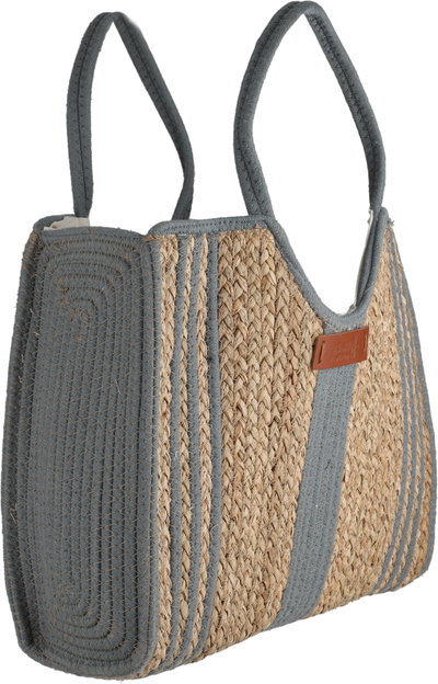 Al Saif Gallery Wicker Thermos Bag, 43x35 cm - Dark Gray Beige product image 3