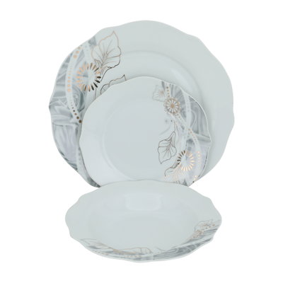 طقم سفرة بورسلان السيف غاليري، 70 قطعة - ابيض product image 2