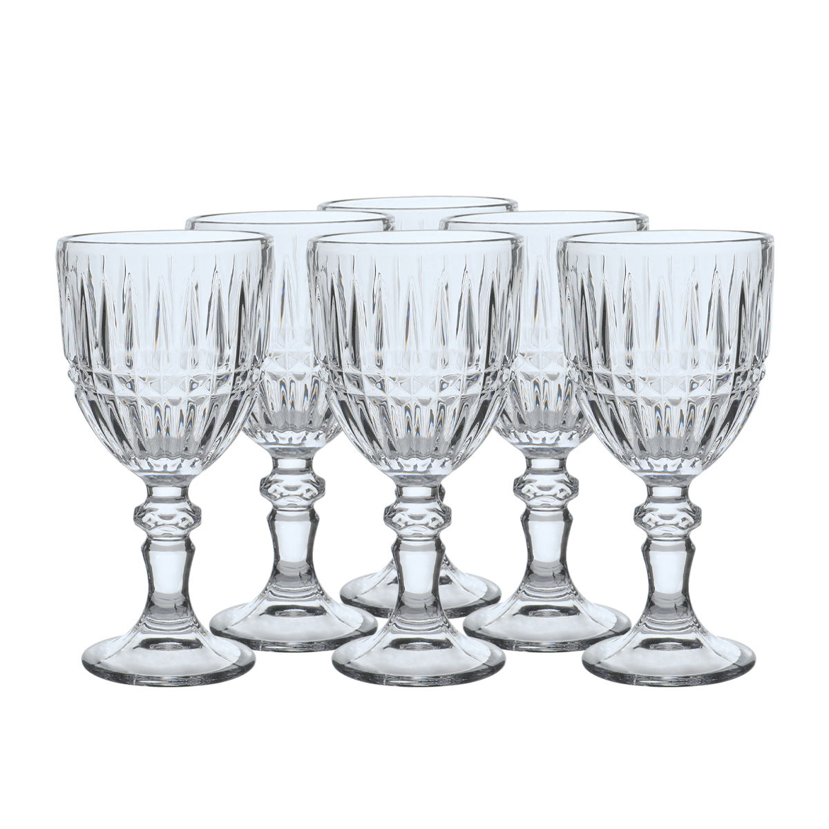 Al Saif Gallery Glass Cups Set, 6 Pieces - Clear product image