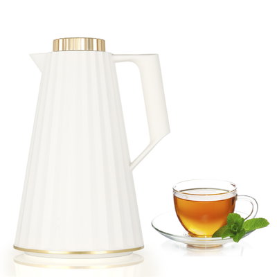 Elegance Figo thermos, 1 liter, thermal glass inner container, plastic outer shell - white product image 1