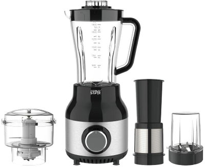 محضر طعام ويننج ستار، 1.8 لتر، 600 واط،، ST-5557 - اسود فضي product image 8