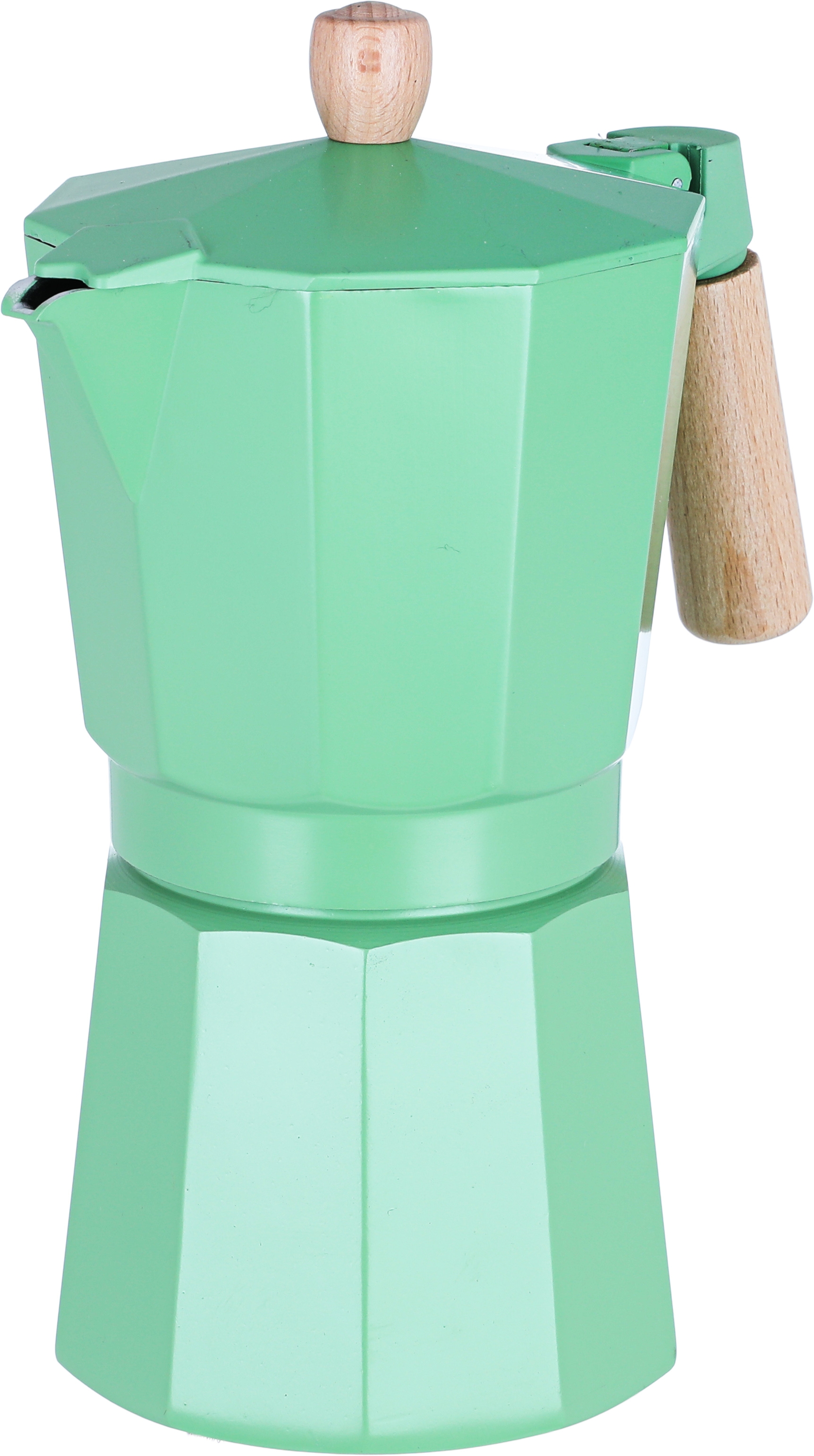 Al Saif Gallery Espresso Coffee Maker, 900 Ml, Wooden Handle - Light Green product image 2