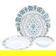 طقم عشاء بورسلان منقوش السيف غاليري، 24 قطعة - أبيض product image 2