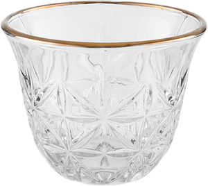 طقم تقديم فناجين قهوة وبيالات شاي زجاج السيف غاليري، 26 قطعة - شفاف product image 2