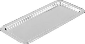 Al Saif Gallery Stainless Steel Serving Tray, 33 x 15 x 2 cm, Rectangular - Silver product image 2
