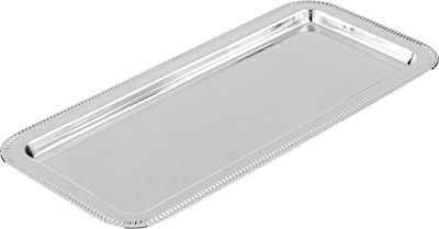 Al Saif Gallery Stainless Steel Serving Tray, 33 x 15 x 2 cm, Rectangular - Silver product image 2