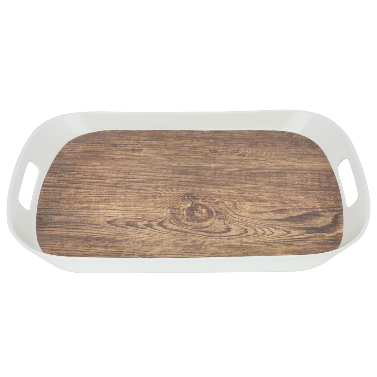 طوفرية ميلامين السيف غاليري، 42x29x3 سم - ابيض خشبي product image 2