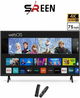 تلفزيون بدون اطار LED سمارت سرين، 75 بوصة، 4K UHD، ويب أو أس، 2 ريموت، SRET-75S4KW2 - اسود product image 2