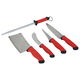 طقم سكاكين استيل السيف غاليري، 5 قطع - أحمر product image 1