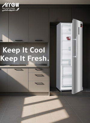 ثلاجة نوفروست ارو، 352 لتر، 12.43 قدم، ديجتال، RO1-470LNF - فضي product image 2