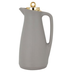 ترمس منال تايملس، 1 لتر، ضغاط، حافظة داخلية زجاج حراري - رمادي product image 2
