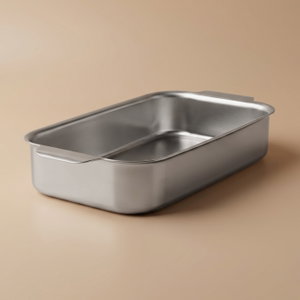 صينية فرن ستانلس استيل روبوست، 38x18 سم، مستطيل - فضي product image